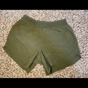 athletic green shorts